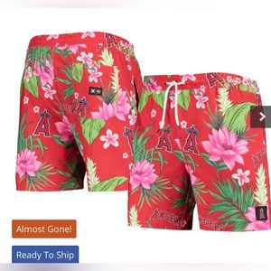 Mens Los Angeles Angels Hurley x 'phantom 47 Cannonball Tropics Swim Shorts sz28